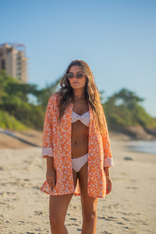Camisa Summer Surf laranja