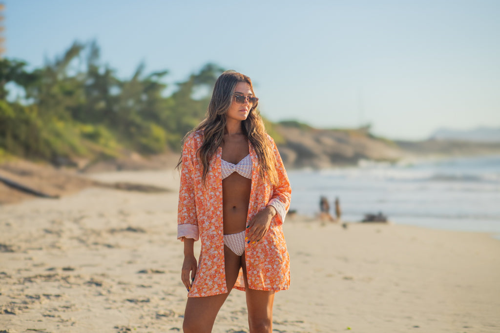 Camisa Summer Surf laranja