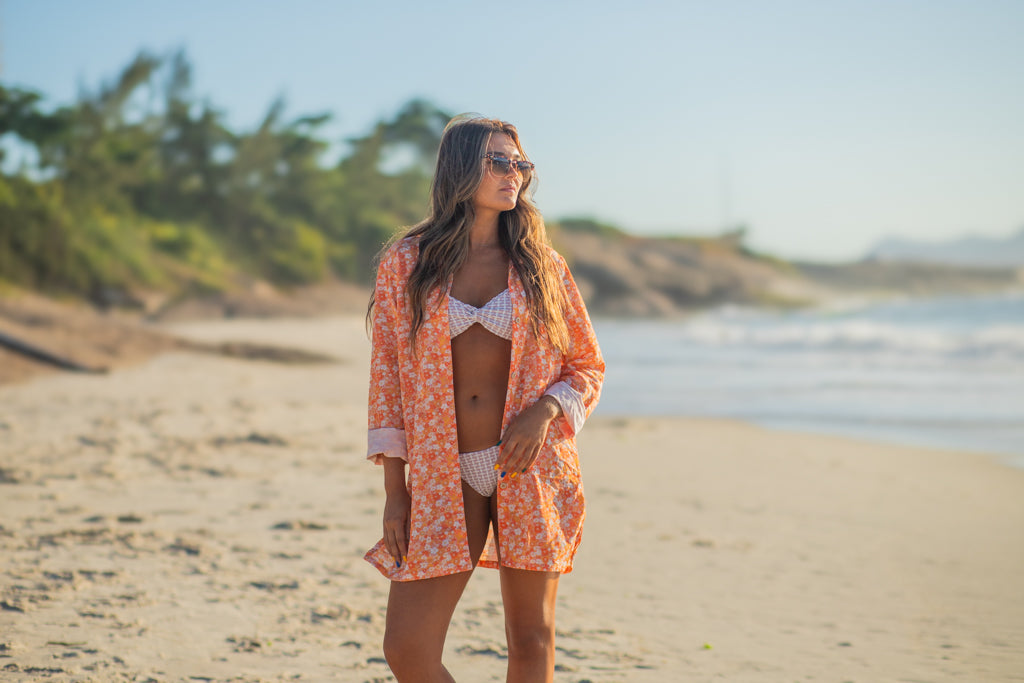 Camisa Summer Surf laranja
