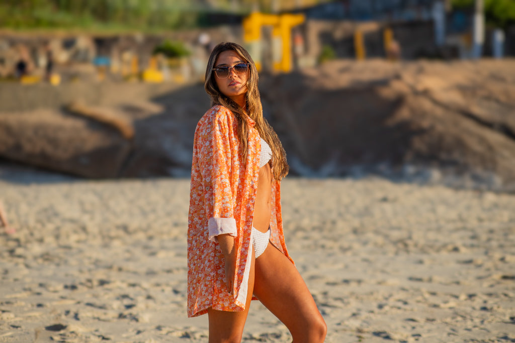 Camisa Summer Surf laranja