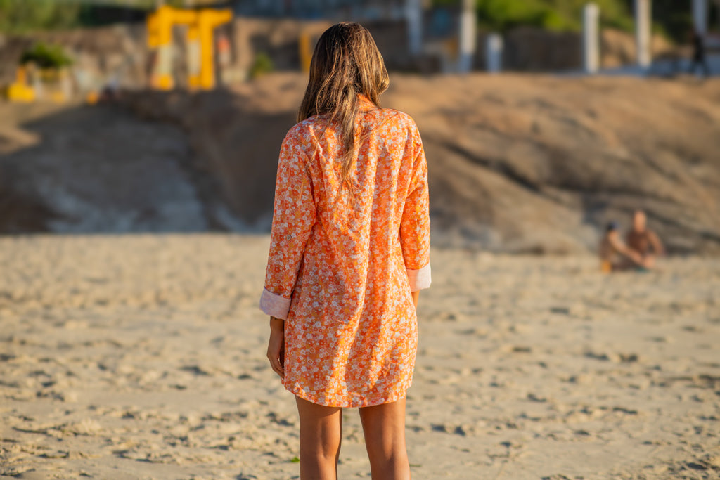 Camisa Summer Surf laranja