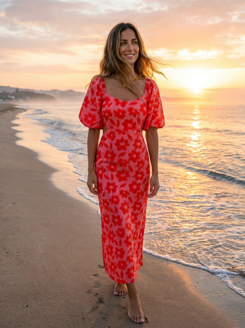 Vestido Sunset Goiaba