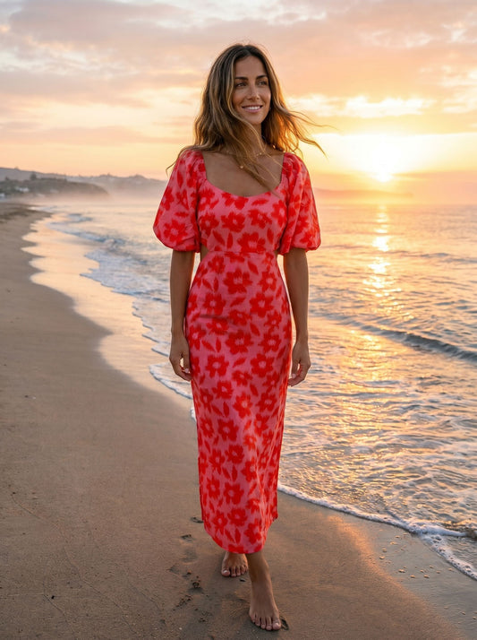 Vestido Sunset Goiabada