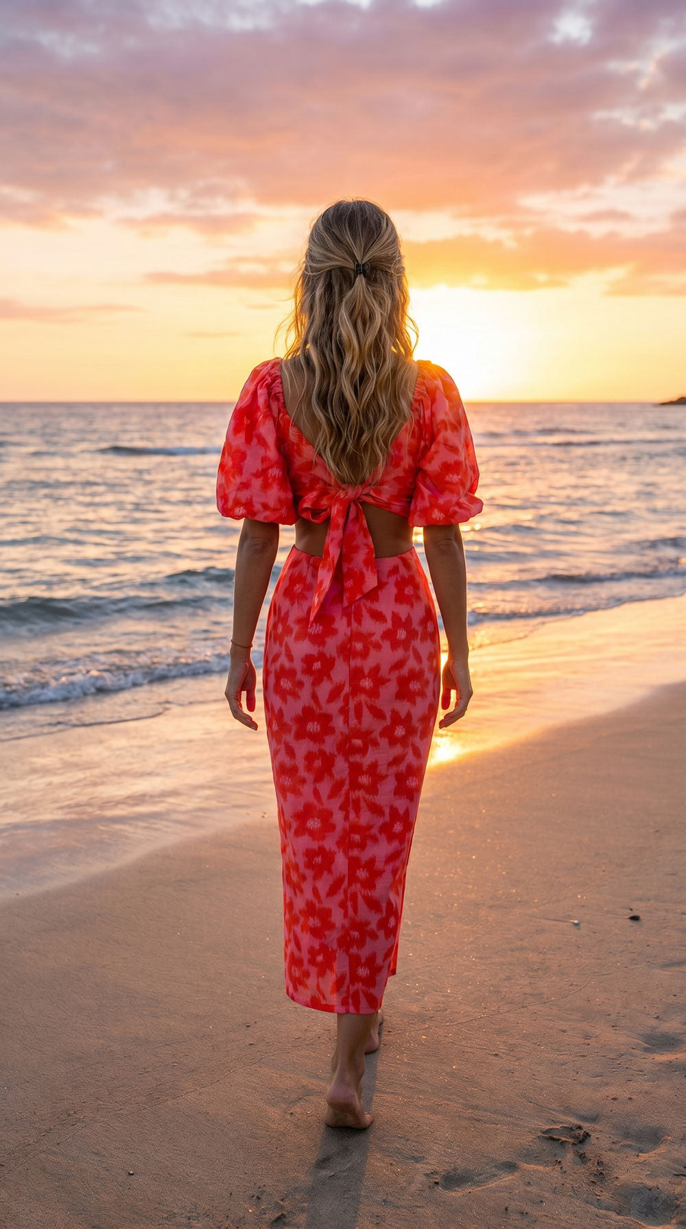 Vestido Sunset Goiaba